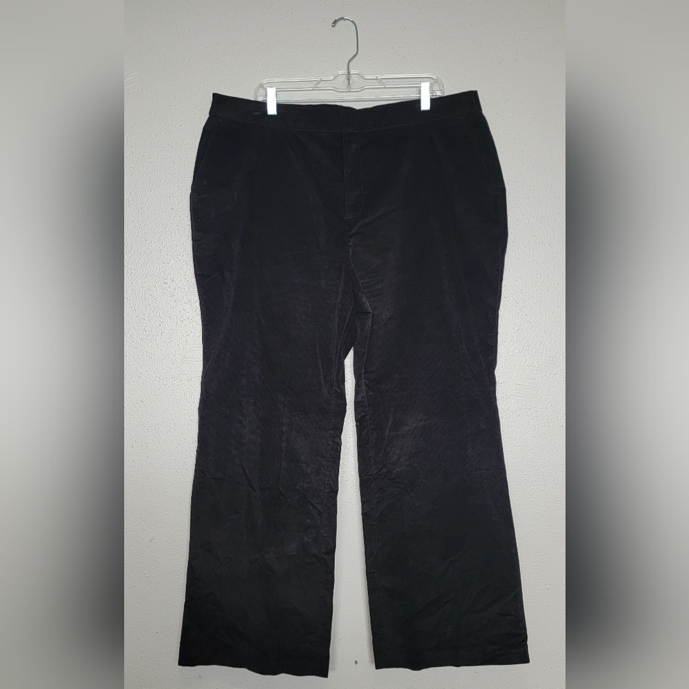 NWOT Beautiful By Lawrence Zarian Black Corduroy Pants